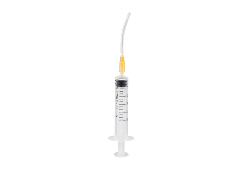 Disposable Curved Tip Dental Irrigation Syringe