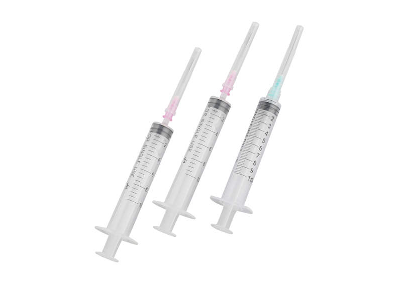 Disposable 5ml iv syringe luer slip with stainless steel needle